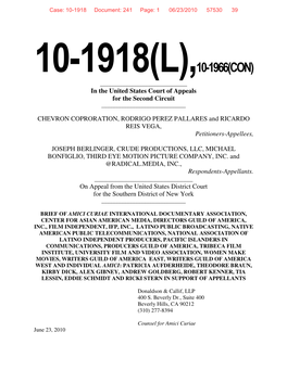 10-1918(L), 10-1966(CON) ______In the United States Court of Appeals for the Second Circuit ______