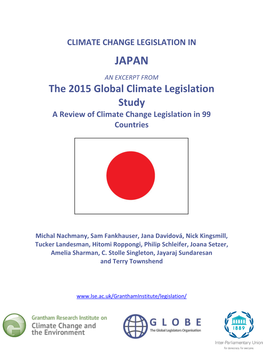 Climate Change Legislation in Japan