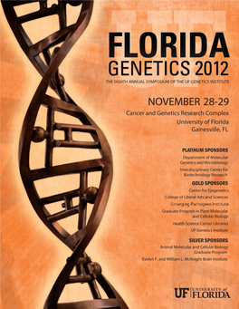 Florida Genetics 2012 Program ( PDF )