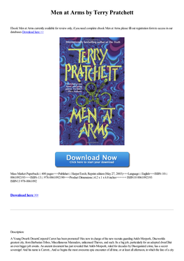 Men at Arms by Terry Pratchett