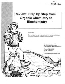 Organic Chemistry to Biochemistry