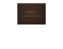 Chapter 23 Notes