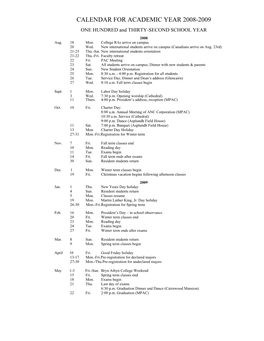 2008-2009 Academic Catalog