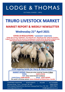 Truro Livestock Market