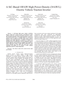 Electric Vehicle Traction Inverter