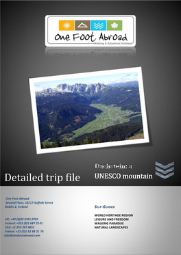 Detailed Trip File