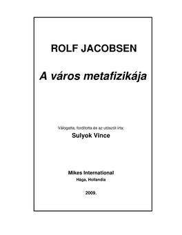 Rolf Jacobsen