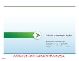 Fixed Income Analysis Report