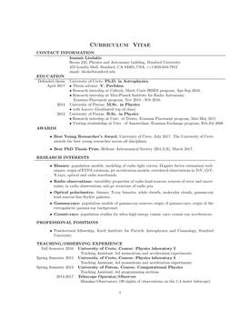 Curriculum Vitae