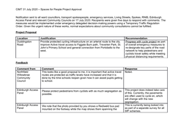 CIMT 31 July 2020 – Spaces for People Project Approval