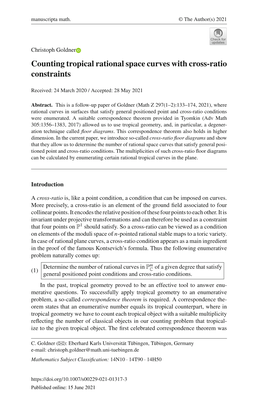 Counting Tropical Rational Space Curves with Cross-Ratio Constraints