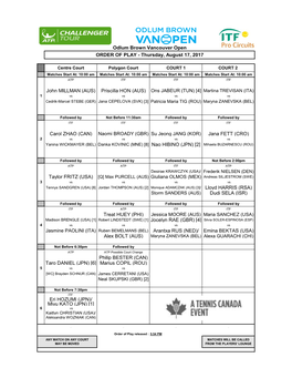 AUS) Ons JABEUR (TUN) [4] Martina TREVISAN (ITA) 1 Vs Vs Vs Vs Cedrik-Marcel STEBE (GER) Jana CEPELOVA (SVK) [3] Patricia Maria TIG (ROU) Maryna ZANEVSKA (BEL