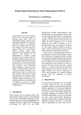 Patent Claim Generation by Fine-Tuning Openai GPT-2