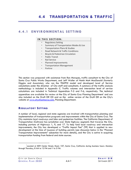 4.4 Transportation & Traffic