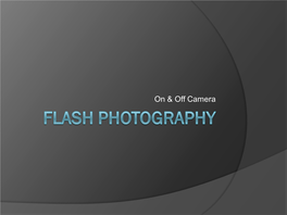 Flash Photography  Studio Photography Where Consistent Results Are Important