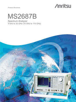 Brochure: MS2687B Spectrum Analyzer