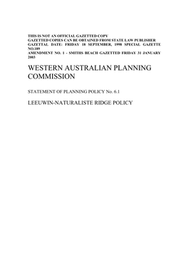 Western Australian Planning Commission