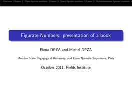 Figurate Numbers: Presentation of a Book