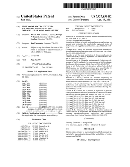 (12) United States Patent (10) Patent No.: US 7927,859 B2 San Et Al