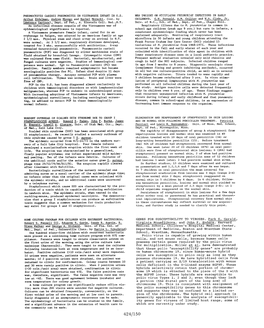 NEW INSIGHT on MYCOPLASMA PNEUMONIAE INFECTIONS in EARLY Arthur Eidelman, Andrew Nkongo and Rachel Morecki