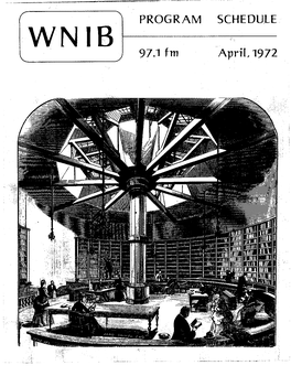 WNIB Program Schedule April 1972