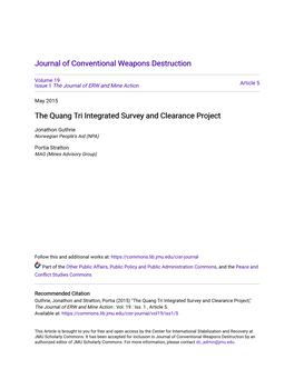 The Quang Tri Integrated Survey and Clearance Project