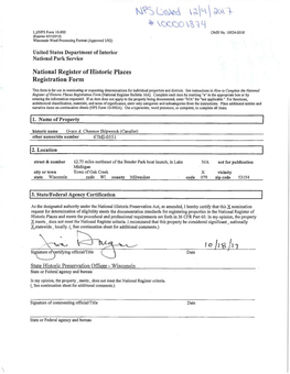 National Register of Historic Places Registration Form NPS Form 10-900