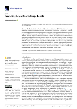 Predicting Major Storm Surge Levels