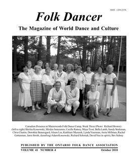Folk Dancer the Magazine of World Dance and Culture