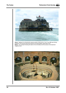 Spitbank Fort Showing the Masonry Portion of the Fort for 7-Inch 7-Ton RML Guns Facing Landward