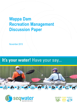 Wappa Dam Recreation Management Discussion Paper