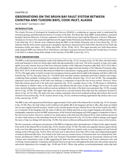 Observations on the Bruin Bay Fault System Between Chinitna and Tuxedni Bays, Cook Inlet, Alaska Paul M