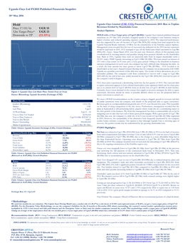 Uganda Clays Ltd FY2015 Published Accounts Snapshot