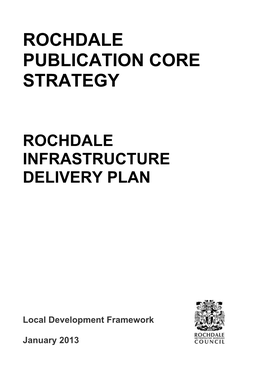 Infrastructure Delivery Plan, January 2013
