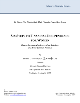 Financial Independence for Women