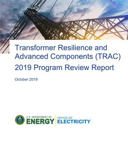 Transformer Resilience and Advanced Components (TRAC) 2019 Program Review Report