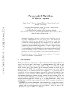 Parameterized Algorithms for Queue Layouts?