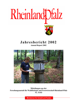 Jahresbericht 2002 Annual Report 2002