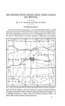 The Sentinel Butte Lignite Field, North Dakota and Montana