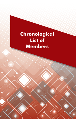 5. Chronological List of Members.Indd