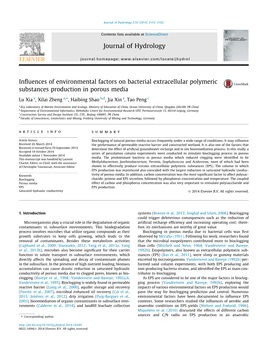 Influences of Environmental Factors on Bacterial Extracellular Polymeric