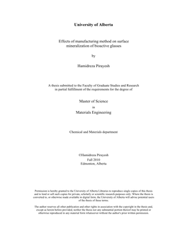 Effects of Manufacturing Method on Surface Mineralization of Bioactive Glasses