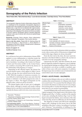 Sonography of the Pelvic Infection Review Article