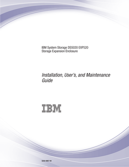 IBM DS5020 EXP520 Installation Users And