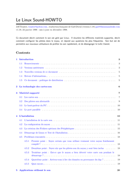 Le Linux Sound-HOWTO