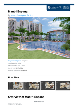 Mantri Espana by Mantri Developers Pvt