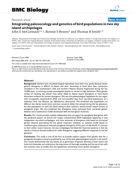 BMC Biology Biomed Central