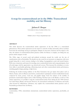 A Map for Countercultural Art in the 1960S: Transcultural Mobility and Art History