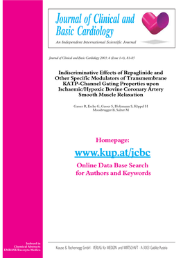 Indiscriminative Effects of Repaglinide and Other Specific Modulators of Transmembrane KATP-Channel Gating Properties Upon Ischa