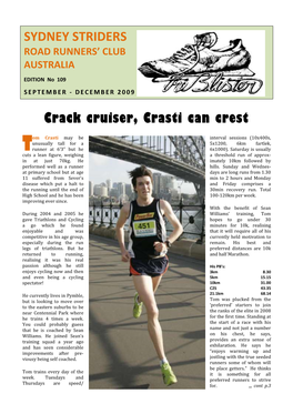 Crack Cruiser, Crasti Can Crest SYDNEY STRIDERS